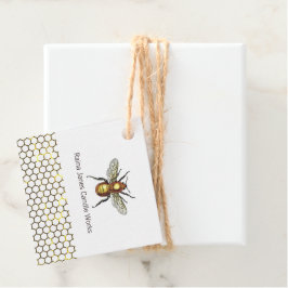 Honigbiene und Honigbienen Geschenkanhänger