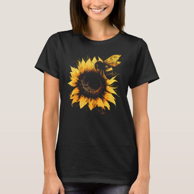 Honigbiene und Hummeln für Bienenstock T-Shirt (Vorderseite)