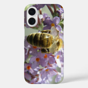 Honigbiene und Sommerflieder-Blüten iPhone 16 Hülle