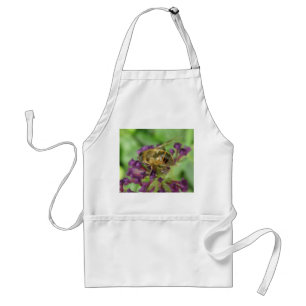 Honigbiene und violette Blumen Schürze