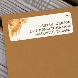 Honigbiene Waben Wasserfarbe Hummel