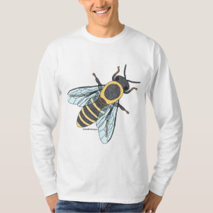 Honigbiene (weiß) - Herren Langarmshirt T-Shirt