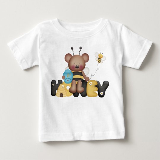 Honigbienen-Bärn-Gelb-schwarze Bienen-Honig Baby T-shirt