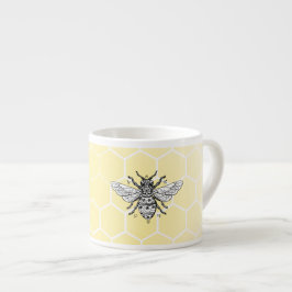 Honigbienen-Bienenwaben-Königin-Biene| Espressotasse