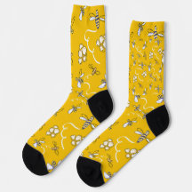 Honigbienen-Crewsocken