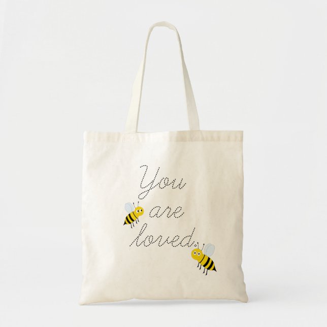 Honigbienen, die Sie lieben Tragetasche (Vorne)