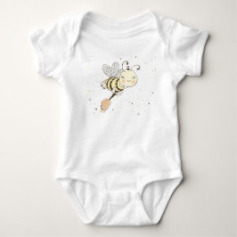 Honigbienen, Feen- und Baby-Bienen im nahtlosen Mu Baby Strampler