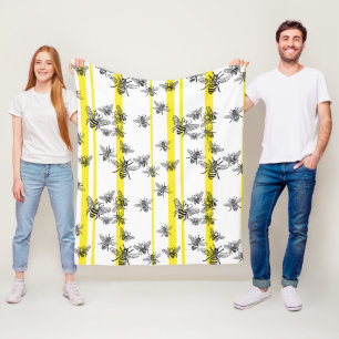 Honigbienen! Fleecedecke. Fleecedecke