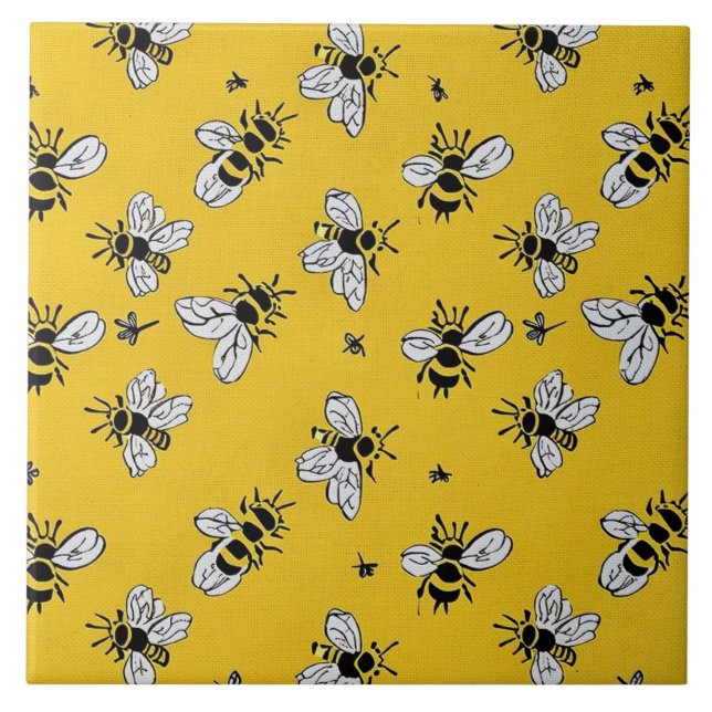 Honigbienen Fliese (Vorderseite)