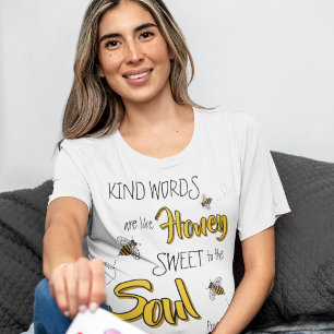 Honigbienen Freundliche Worte Gelb und Schwarz Tri-Blend Shirt