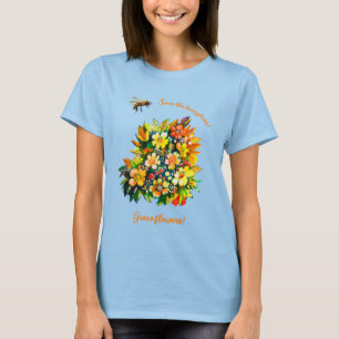 Honigbienen gerettet, Blume anbauen T-Shirt