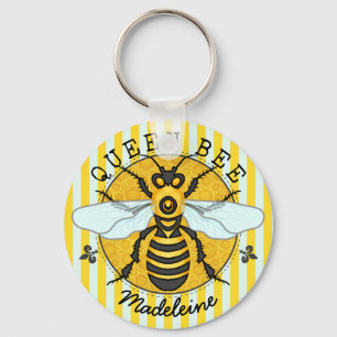 Honigbienen-Hummel-Königin-Bienen-Honig Schlüsselanhänger