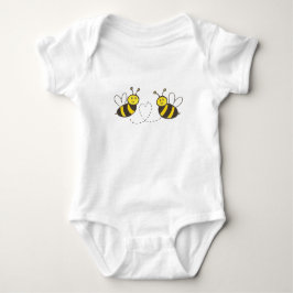 Honigbienen mit Herz Baby Strampler