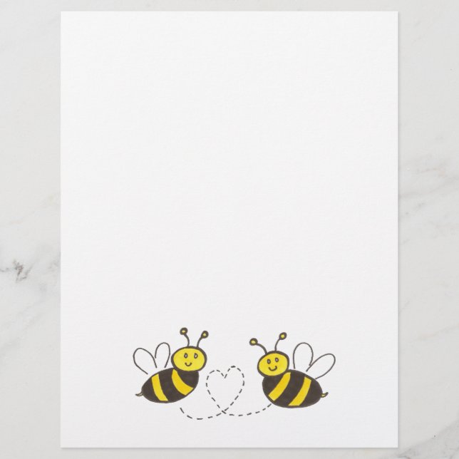 Honigbienen mit Herz-Flyer Flyer (Vorne)