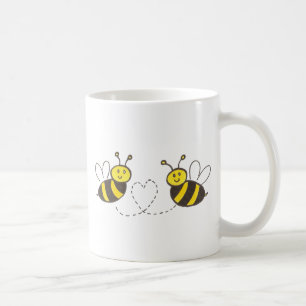 Honigbienen mit Herz Kaffeetasse