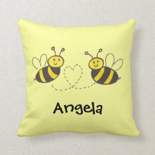 Honigbienen mit Herz Kissen