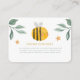 Honigbienen-Süßbuchen für Kinder Begleitkarte (Vorderseite)