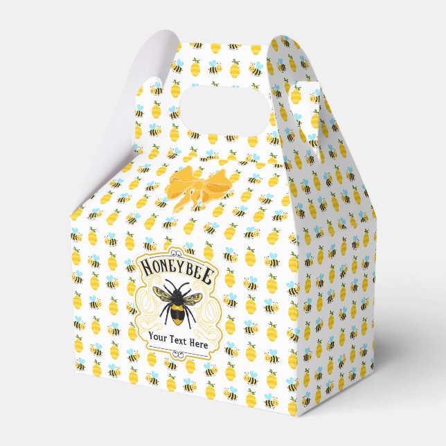 Honigbienen und Bienenstöcke personalisieren Gefäl Geschenkschachtel (Vorderseite)