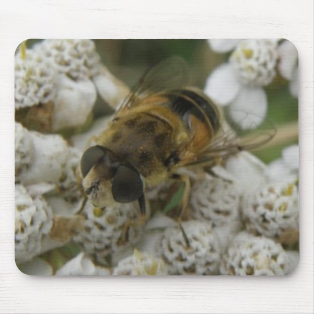 Honigbienen und Blume Mousepad (Vorne)