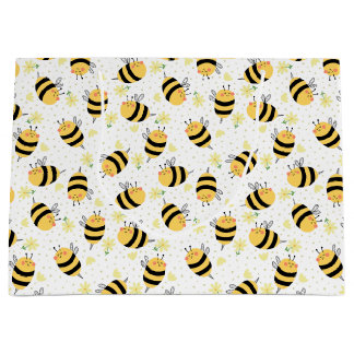 Honigbienen und Sonnenblumen Große Geschenktüte