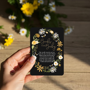 Honigbienen und Wildblumen für Baby Begleitkarte