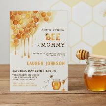 Honigbienen-Waben-Wasserfarben-Baby-Shower