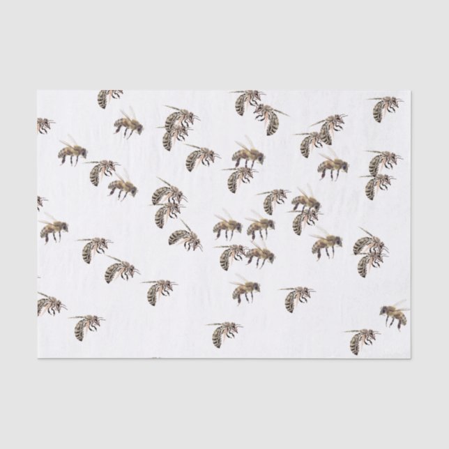Honigbienenschwarm Seidenpapier (Vorderseite)
