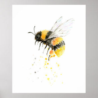 Honigbienenwerbung Poster