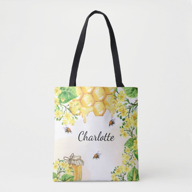 Honigblütenblüten Tasche (Vorderseite)