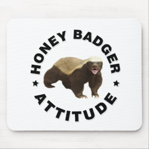 Honigdachs hat Haltung Mousepad