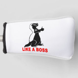 Honigdachs, wie ein Chef Golf Headcover