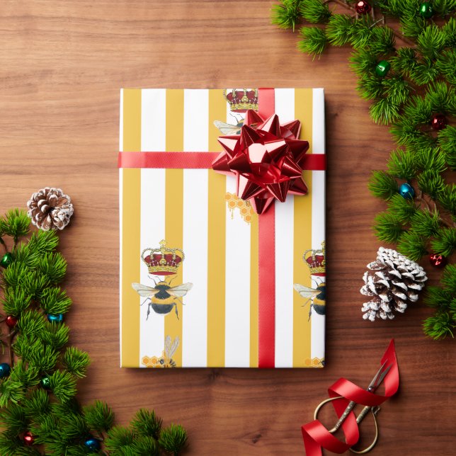 Honigetikett Geschenkpapier (Feiertagsgeschenk)