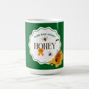 Honigglas Honigbiene Waben Biene Imkerei Kaffeetasse