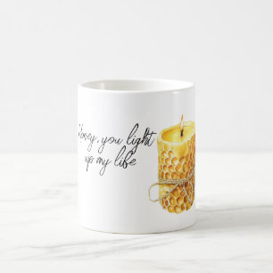 Honigkerze erleuchte mein Leben Kaffeetasse