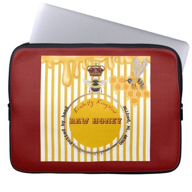Honigmarke Laptopschutzhülle (Vorderseite)