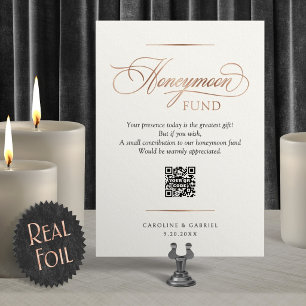 Honigmond Fonds Hochzeitsschild Folie Folieneinladung