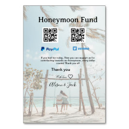 Honigmond-Fonds Venmo PayPal-Spende Q R Paar Tischnummer