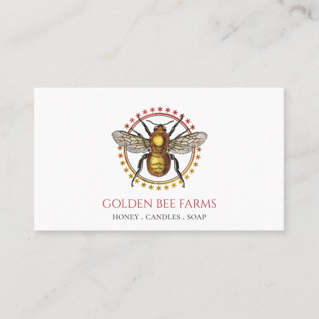 Honigprodukte der Bienenzucht Visitenkarte (Vorderseite)
