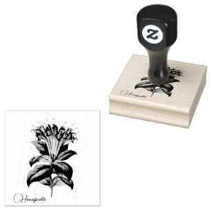 Honigsaukeln Blume Gummi Briefmarke Gummistempel