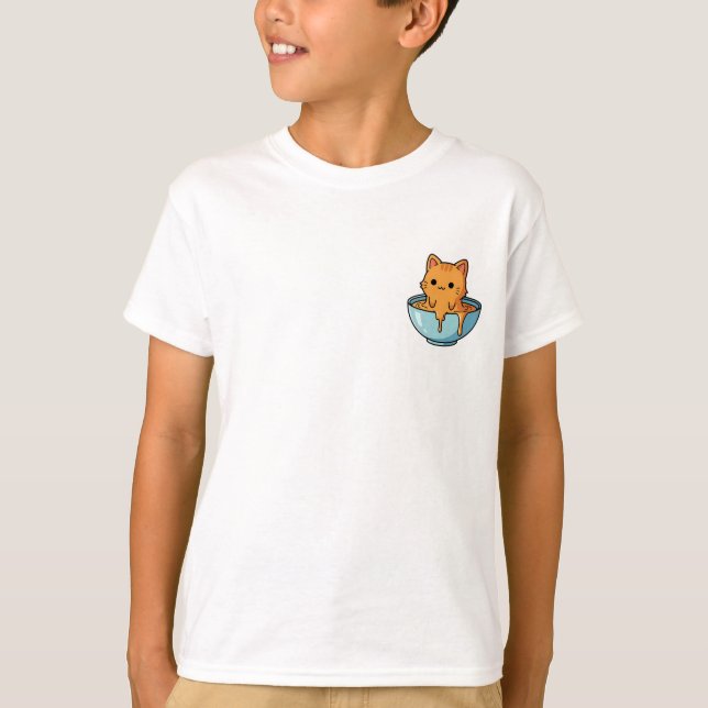 Honigschüssel Kitty Kinder T-Shirt (Vorderseite)