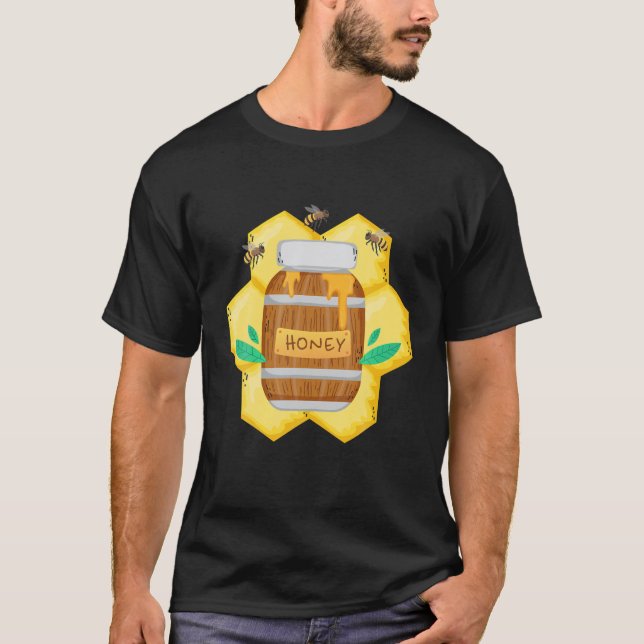 Honigtopf mit Honigbienen süße Kostüme Phantastisc T-Shirt (Vorderseite)