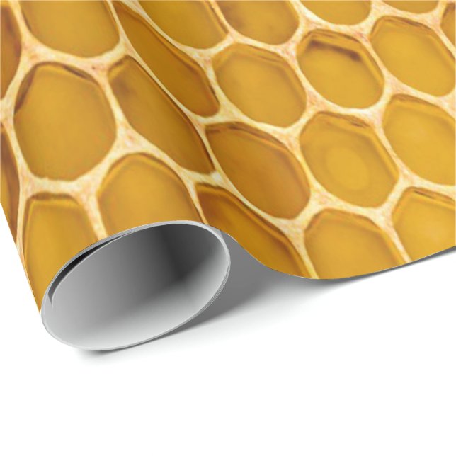 Honigwabe Geschenkpapier (Rolleneckpunkt)