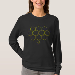 Honigwabe Honig Nectar Beekeeper Bienenzucht Beehi T-Shirt