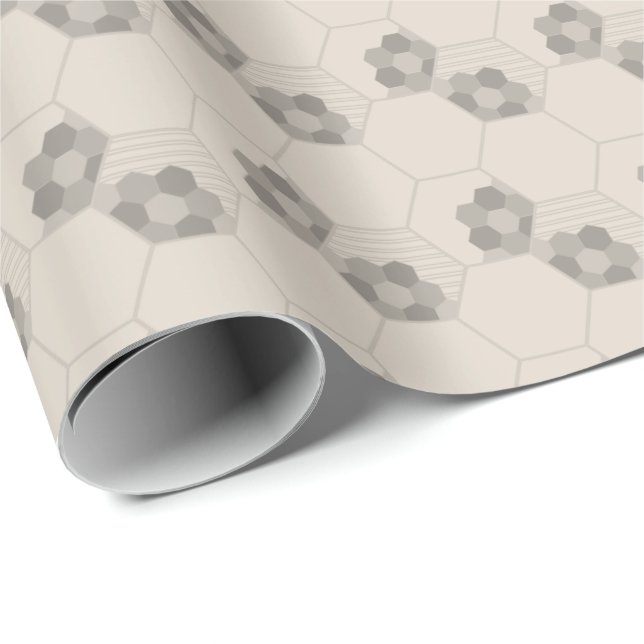 Honigwabe | Honigwabe Geschenkpapier (Rolleneckpunkt)