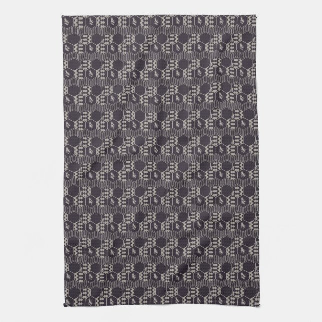 Honigwabe | Humble Bee Honeycomb Geschirrtuch (Vertikal)