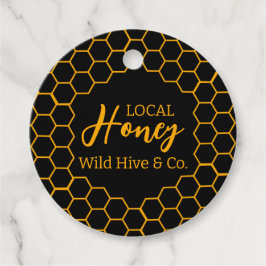 Honigwabe - Schwarzer oder weißer Hintergrund Geschenkanhänger