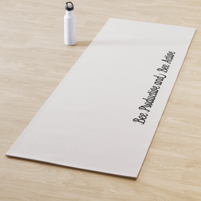 Honigwabe | Solid Color Cream 2 Personal Yogamatte (Beispiel)