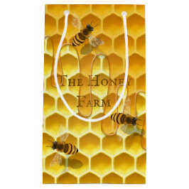 Honigwabe und Honigbienen - Produktverpackung für  Kleine Geschenktüte