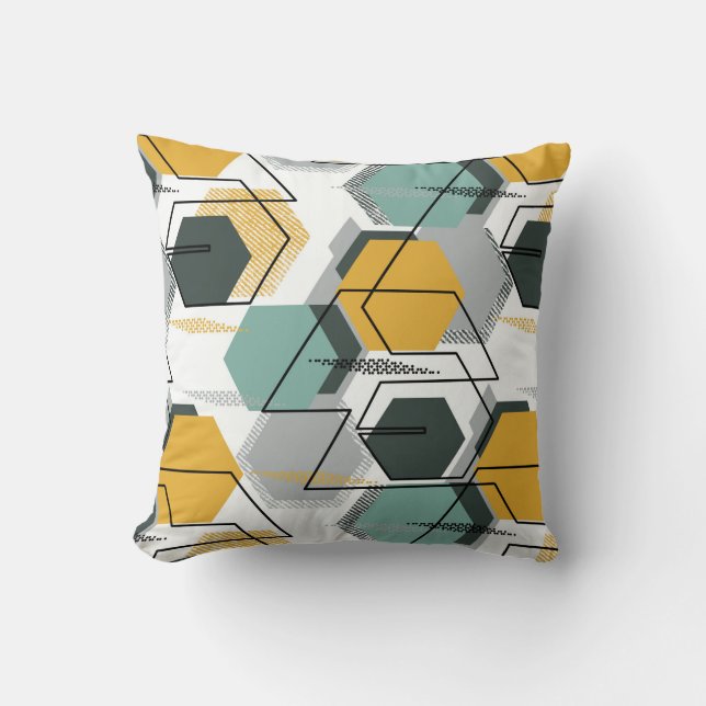Honigwaben Abstraktes geometrisches Muster.1 Kissen (Vorderseite)