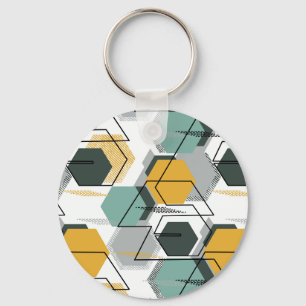 Honigwaben Abstraktes geometrisches Muster.1 Schlüsselanhänger